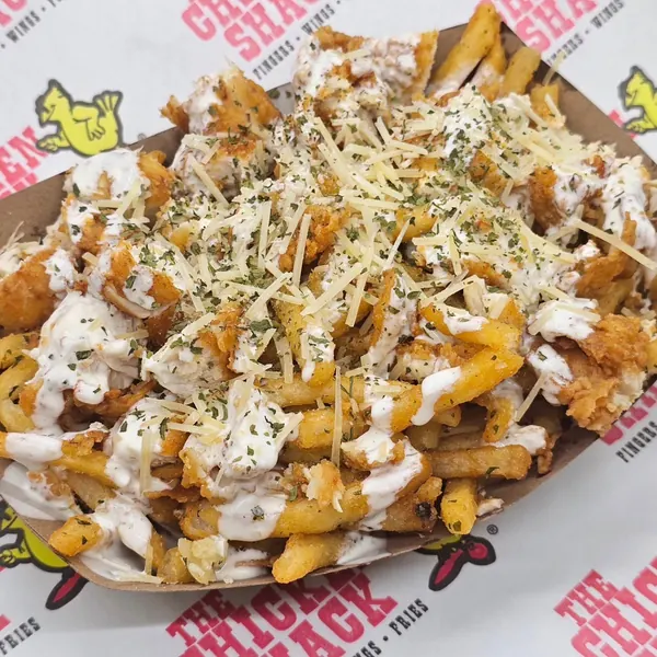 Garlic Chicken Cheese Fries
